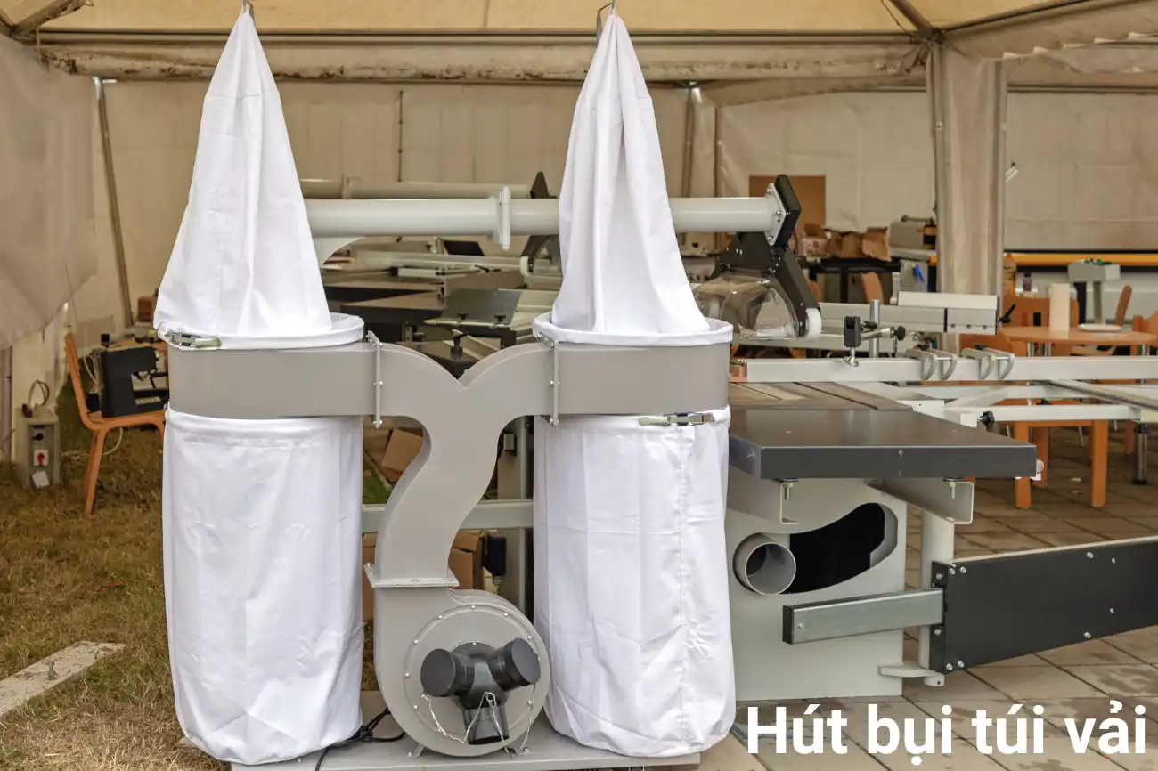 Quạt ly tâm hút bụi túi vải