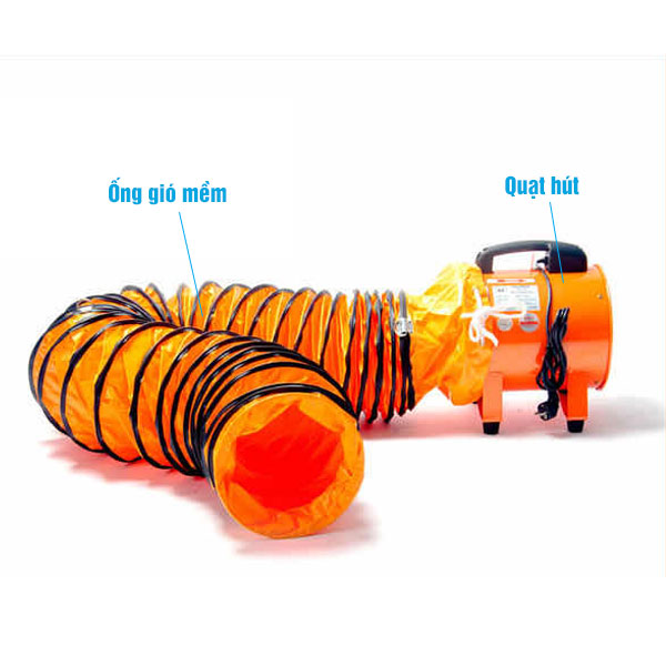 Ống Gió Mềm Quạt Hút Simili Phi 350