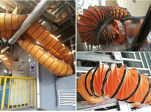 Ống Gió Mềm Quạt Hút Simili Phi 300